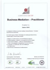 thumb Zertifikat Business Mediation Practicioner